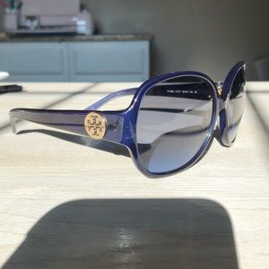 Blue Tory Burch Sunglasses